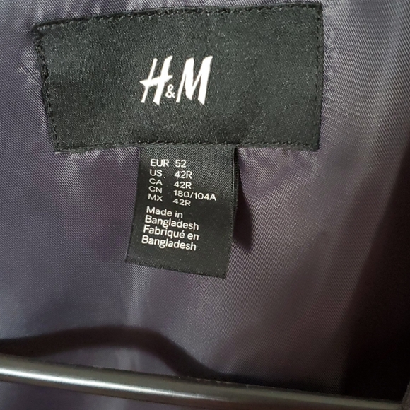 H&M Men's Suit Vest Size 42 R Gray - Picture 2 of 2